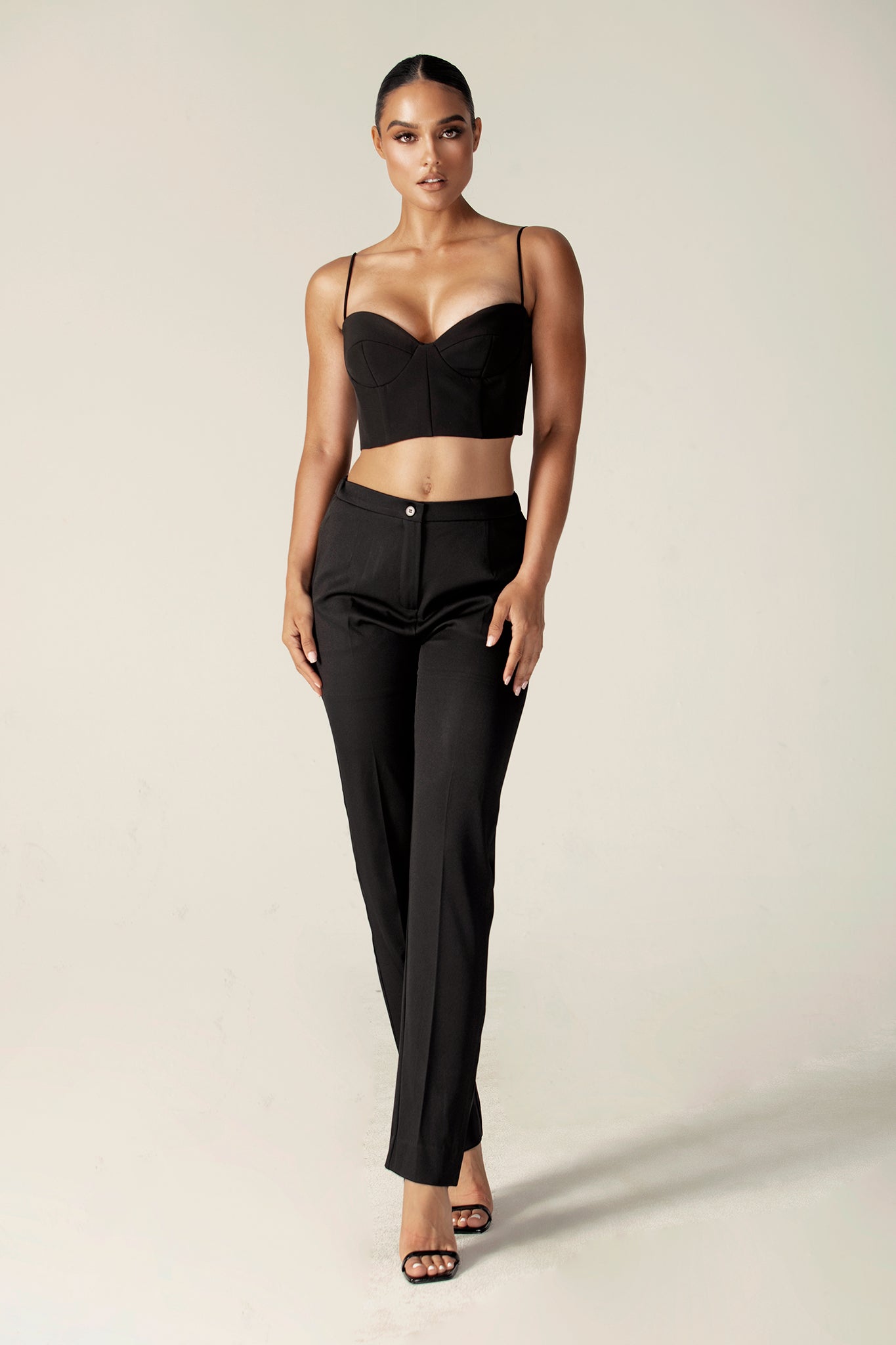 Pantalon droit tailleur Cleo (noir)