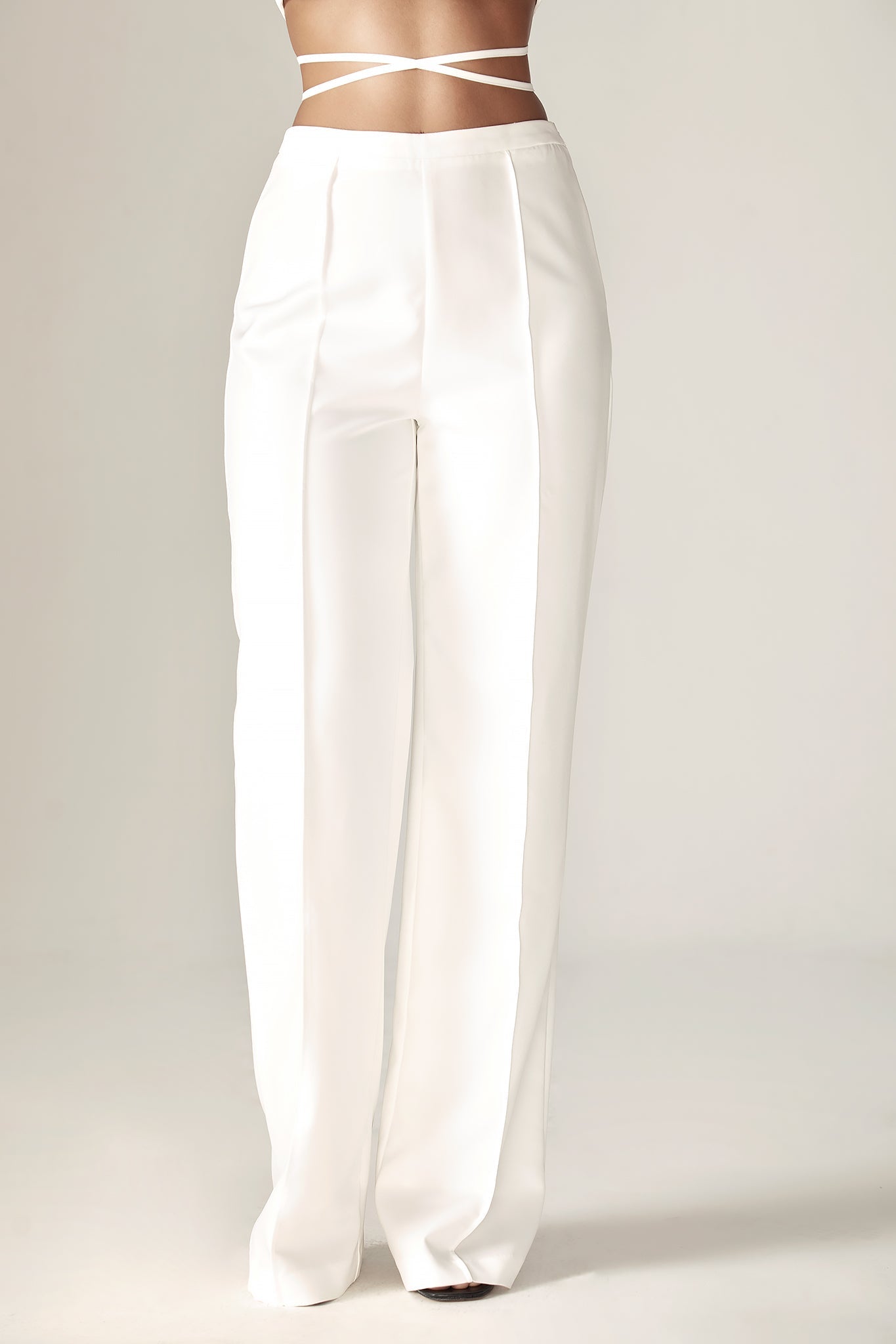 Pantalon ample Lena (blanc cassé)