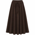 Jupe femme MDCPOMELINE 8784 - Marron foncé