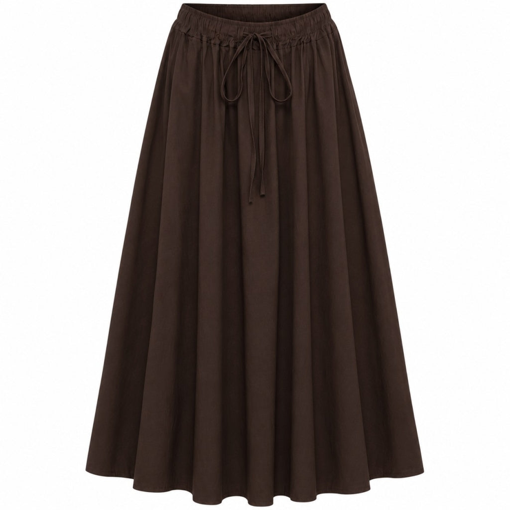 Jupe femme MDCPOMELINE 8784 - Marron foncé