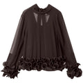 Blouse femme N-LATANIETTA - Chocolat