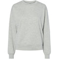 Sweat-shirt femme PCCHILLI - Gris clair chiné